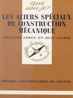 cover image of Les aciers spéciaux de construction mécanique